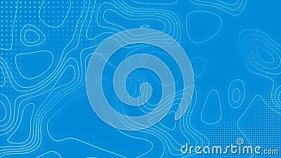 Trendy modern background and texture. Blue topographic linear background for design, abstraction with place for text Stock Photo