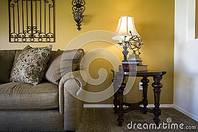 Trendy Modern Dining Room Stock Photo