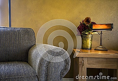 Trendy Modern Living Room Stock Photo