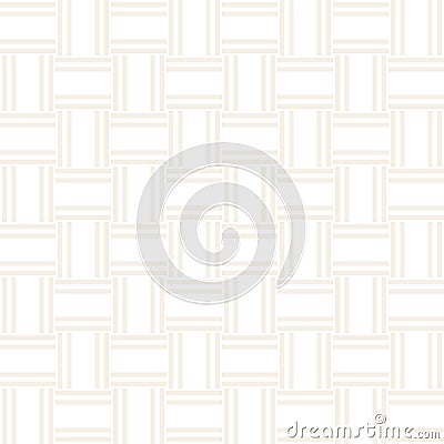 Trendy monochrome twill weave Lattice. Abstract Geometric Background Design. Vector Seamless Pattern. Stock Photo