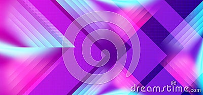 Trendy neon hi-tech futuristic abstract background vector illustration. Creative fluid light and lines gradient eps 10 Vector Illustration