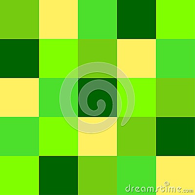 Trendy neon UFO Green 2019 Color Palette as abstract seamless background Vector Illustration