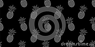 Pineapple vector pattern for design and decoration Vector Illustration