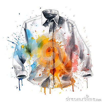 Trendy Shirt Top Square Illustration. Stock Photo