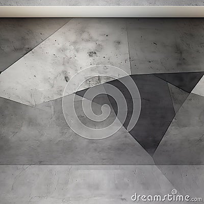 Trendy Silver and Black Abstract Geometric Background. Freshly Painted in Fashion Colors Stock Photo
