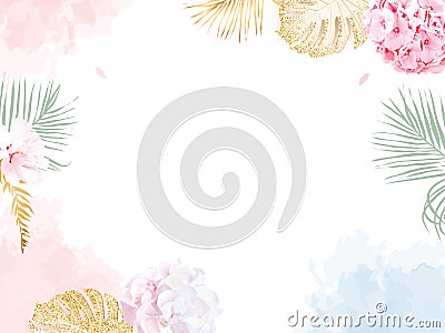 Trendy simple flat lay design vector horizontal background Vector Illustration