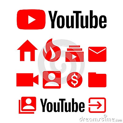 Youtube story icon Editorial Stock Photo