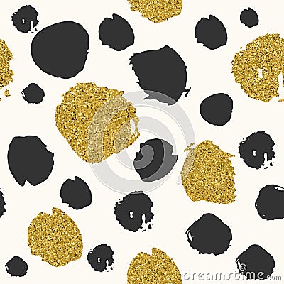 Trendy spot color vector seamless pattern. Vector Illustration