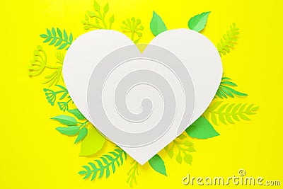 Trendy Summer Tropical Leaves Stock Photo