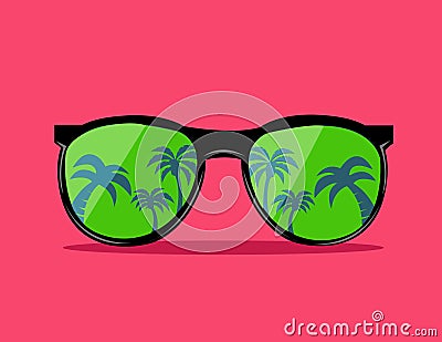 Trendy sunglas vector illustration Vector Illustration