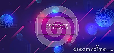 Trendy wallpaper background with liquid modern digital fluid shapes. Eps 10 vector neon trendy design abstract Vector Illustration