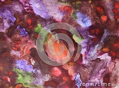 Trendy watercolor, great design for any purposes. Violet color. Abstract background. Watercolour abstract texture. Abstract modern Stock Photo