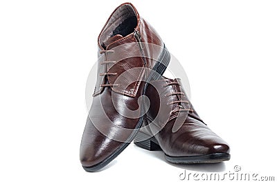 Trendy winter shoes for men Stock Photo