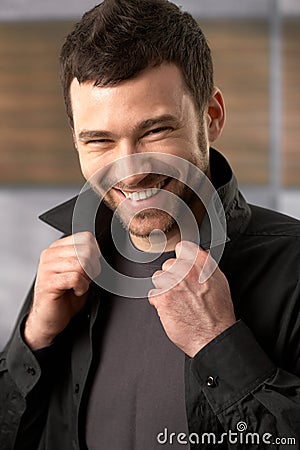 Trendy young man Stock Photo