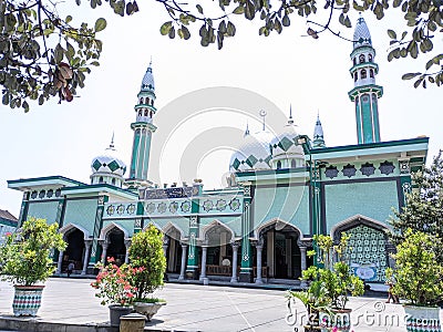 Trenggalek, October 10, 2023, Baiturrahman Grand Mosque Editorial Stock Photo