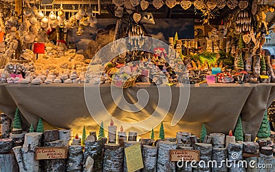 Trento, Italy, November 22, 2017 : Christmas Market, Trento, Trentino Alto Adige, Italy Editorial Stock Photo