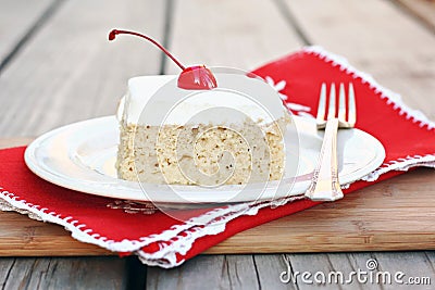 Tres Leches Cake Stock Photo