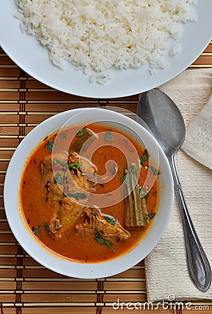 Trevally jest fish curry Stock Photo