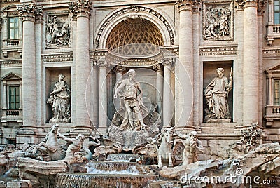 Trevi Fountain Stock Photo