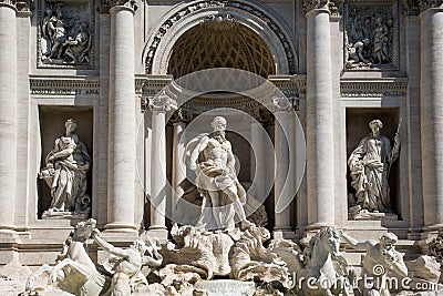 The trevi fountain Stock Photo