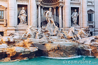 Trevi Fountain Fontana di Trevi in Rome. Italy Stock Photo