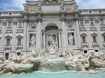 Trevi Fountain in Italy, Rome Stock Photo