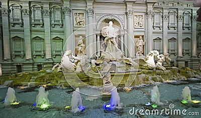 Trevi fountain replica Stock Photo