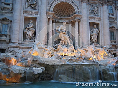 Trevi Fountain - Rome Stock Photo