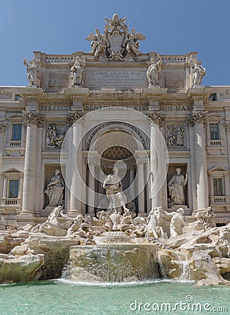 Trevi Fountain In Rome Stock Photo