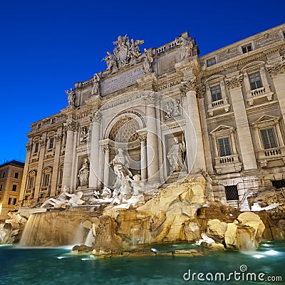 Trevi Fountain, Rome - Italy Stock Photo