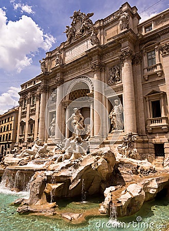 Trevi Fountain in Rome, Italy Stock Photo