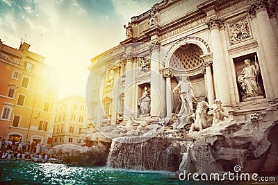 Trevi Fountain, Rome Stock Photo