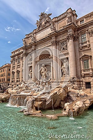 Trevi Fountain in Rome, Italy Stock Photo