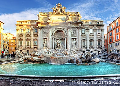 Trevi Fountain, rome, Italy. Stock Photo