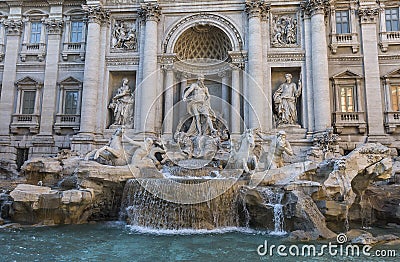 Trevi Fountain in Rome, Italy Stock Photo