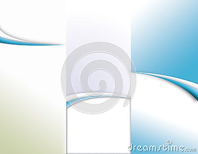 Tri-Fold Brochure Template Stock Photo