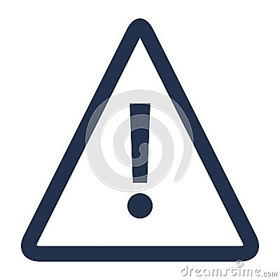 triangle alert signal Vector Illustration