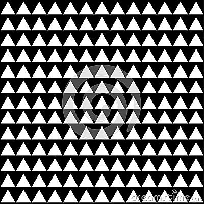 Triangle basic shape mosaic repeatable pattern, texture and background Vector Illustration