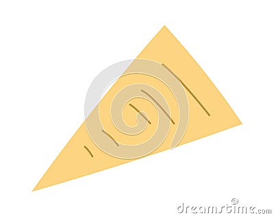 Triangle Cheese Snack Vector Illustration