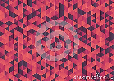 Triangle gray red abstract geometric gradient background Stock Photo
