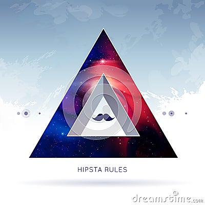 Triangle hipster background Vector Illustration