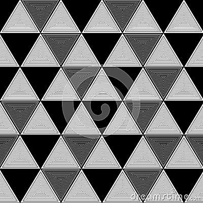 Triangle illusion pattern random Vector Illustration