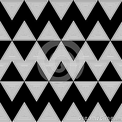 Triangle illusion pattern zigzag Vector Illustration