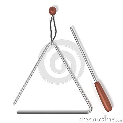 Triangle instrument Stock Photo