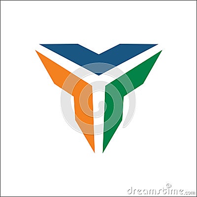 Triangle logo vector abstract Vector Illustration