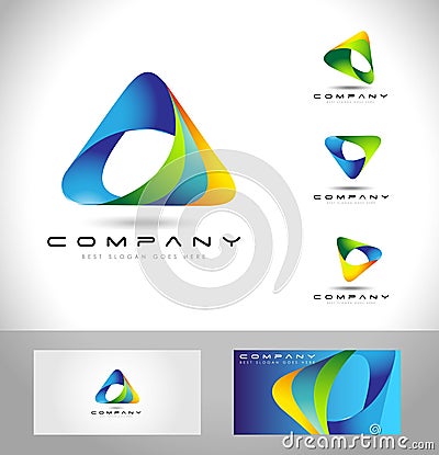 Triangle Logo Concept Vector Illustration