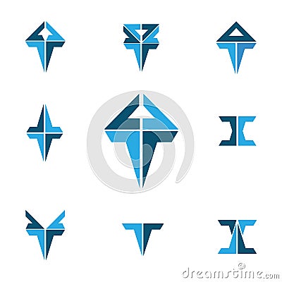 Triangle logo creatived design for brand marketing Vector Illustration