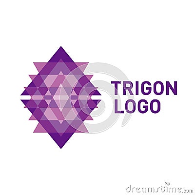 Triangle logo icon. Vector Illustration