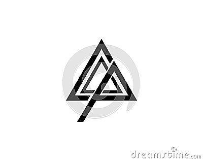 triangle Logo Template Vector Illustration