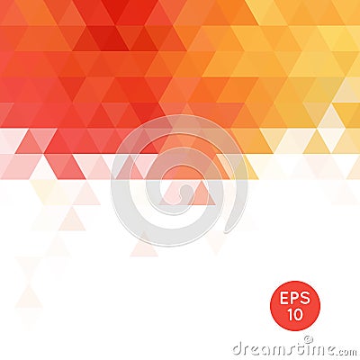 Triangle mosaic background. Vector Illustration